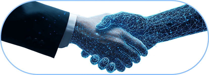 Handshake - Human and Digital Partnership